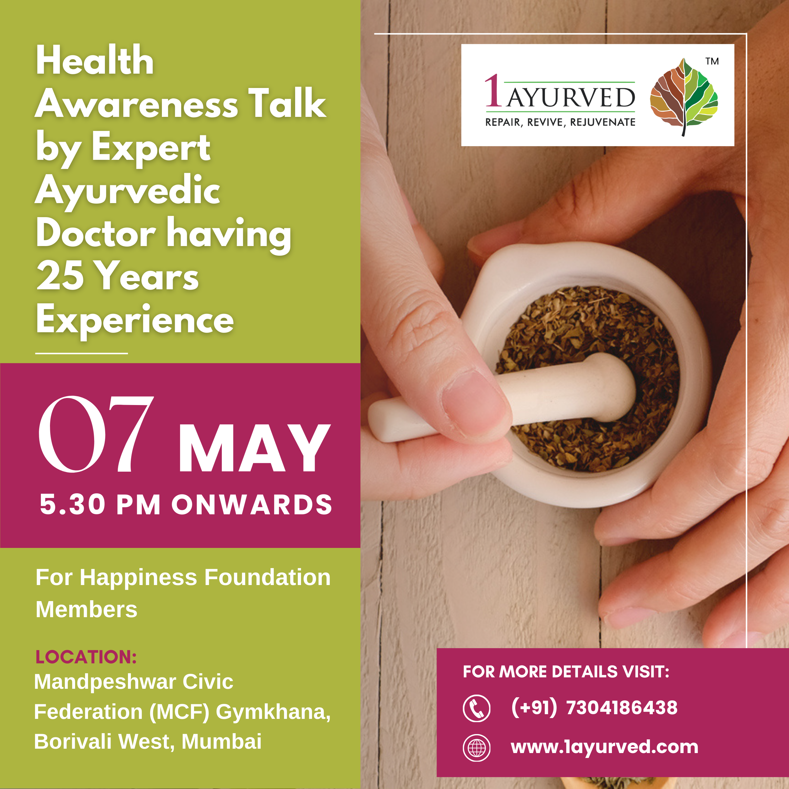 Health Awareness Talk by Dr. Rao